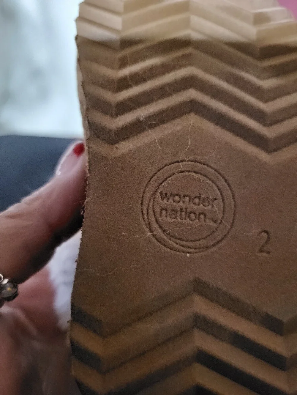 BABY WONDER NATION FURRY BOOTS SZ 2